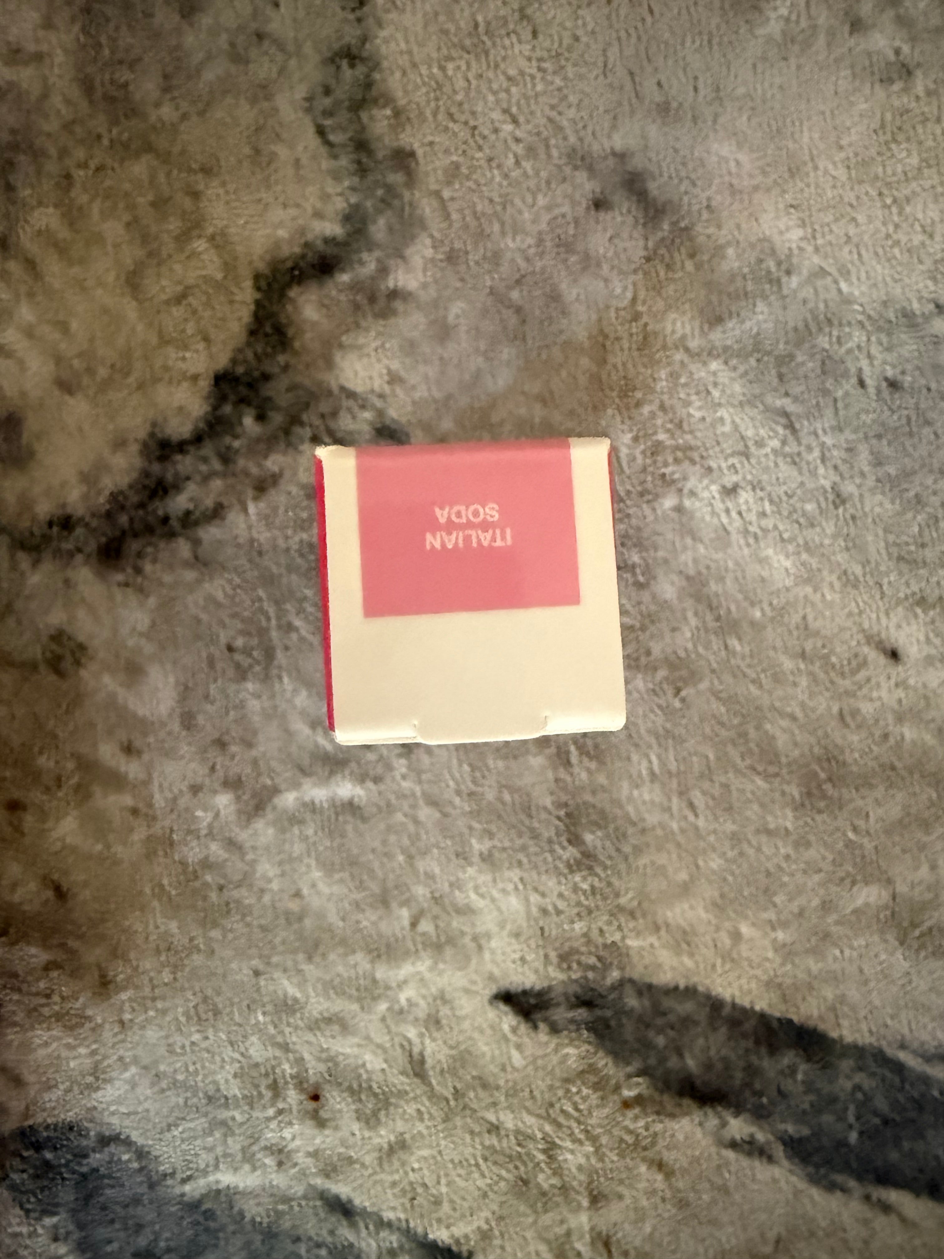 dibs. Glossy balm in Italian Soda