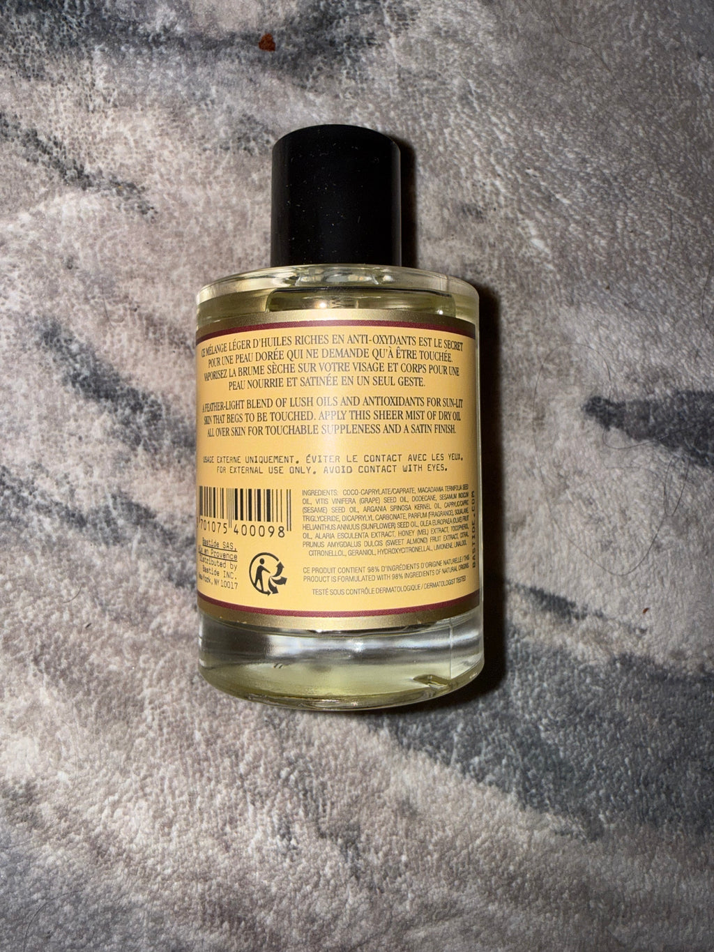 Bastide- HUILE SECHE EPATANTE (DRY OIL MIST)